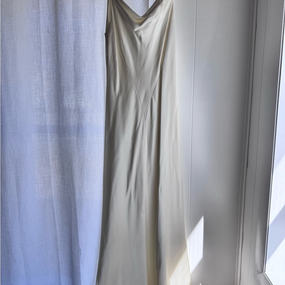 Vintage Elegant Cream Slip Dress